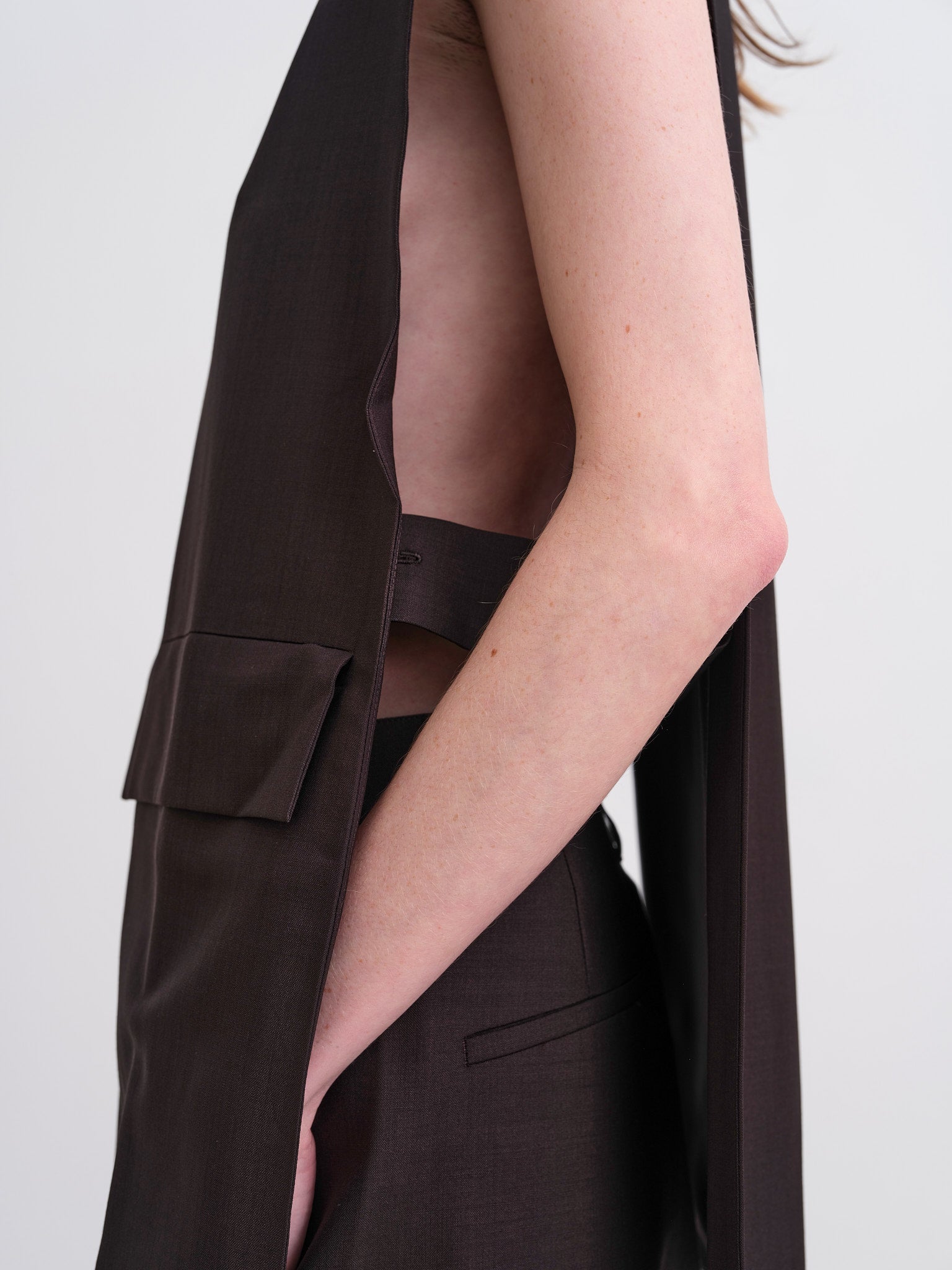 WRIGHT + DOYLE - Single Pleat Trousers - cacao