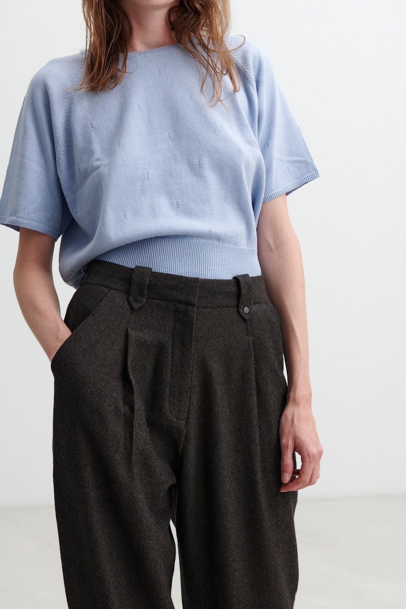 RUNAWAY BICYCLE - Jim Pants - Brown/Black