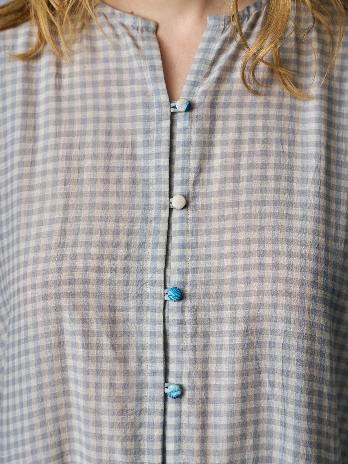 Poppy Dress - Grey Checks