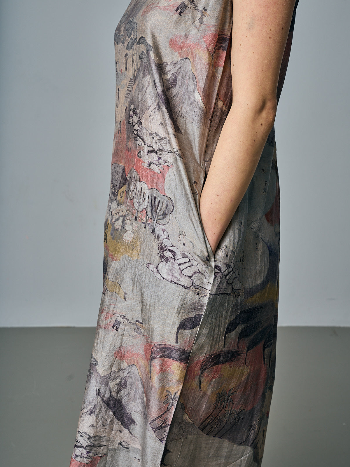 Mary Dress - Cabriolet Day Print