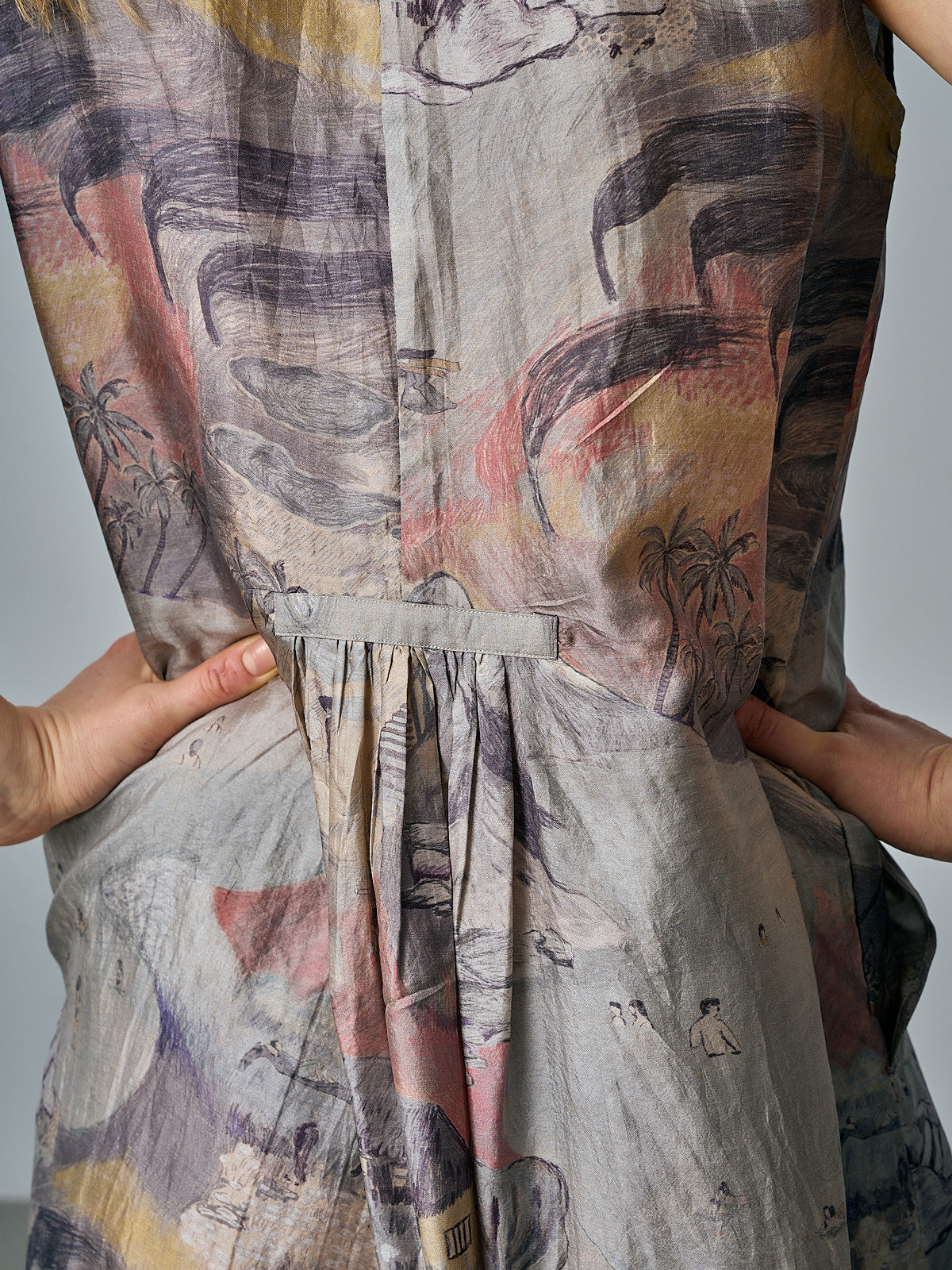 Mary Dress - Cabriolet Day Print