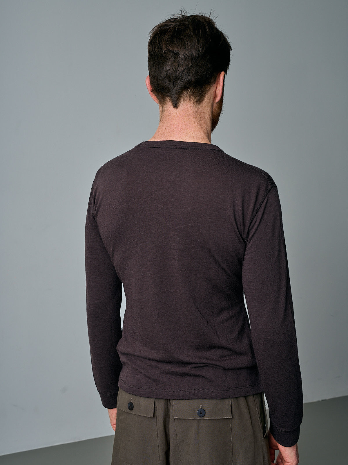 MERINO LONG SLEEVE TOP - CACAO