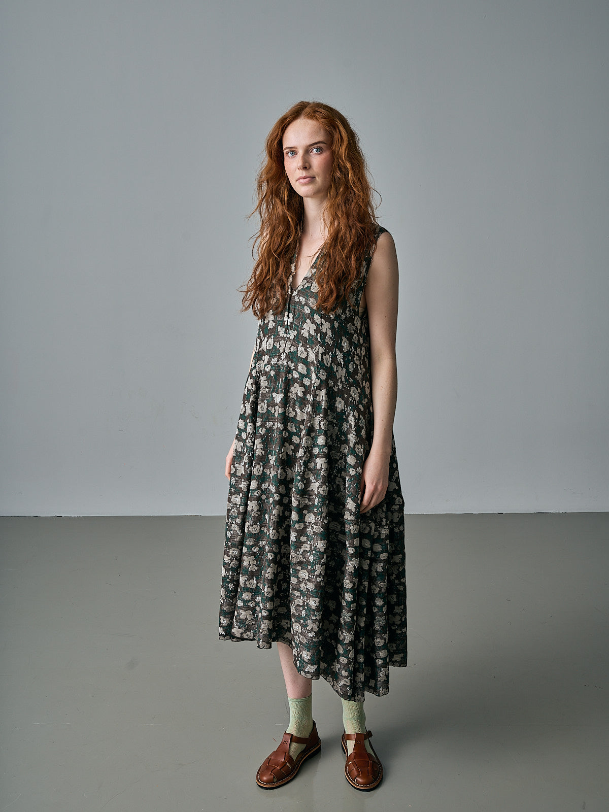 Burning Dress - 5036 - Green/Brown