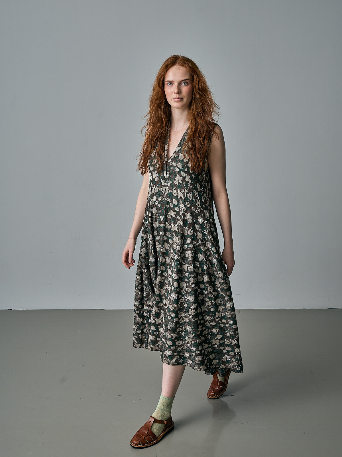 Burning Dress - 5036 - Green/Brown