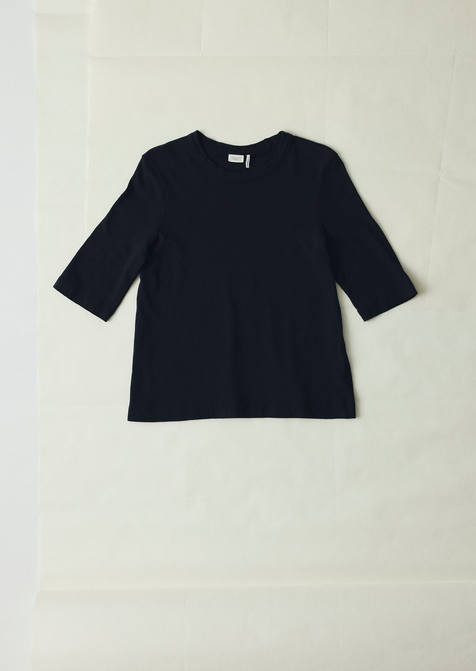 Cleo Garment Dyed Organic Cotton Tee - Carbon Black