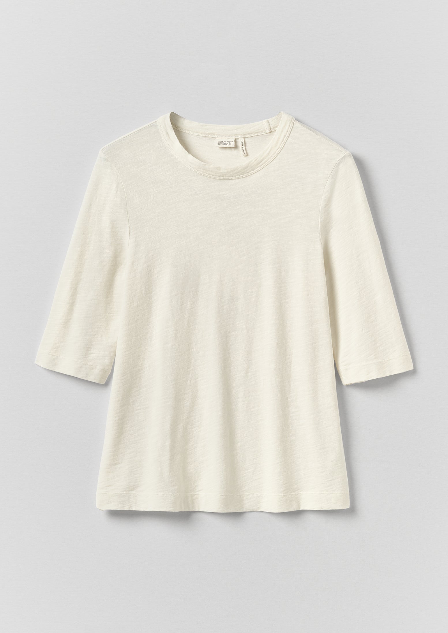 Cleo Garment Dyed Organic Cotton Tee - Chalk