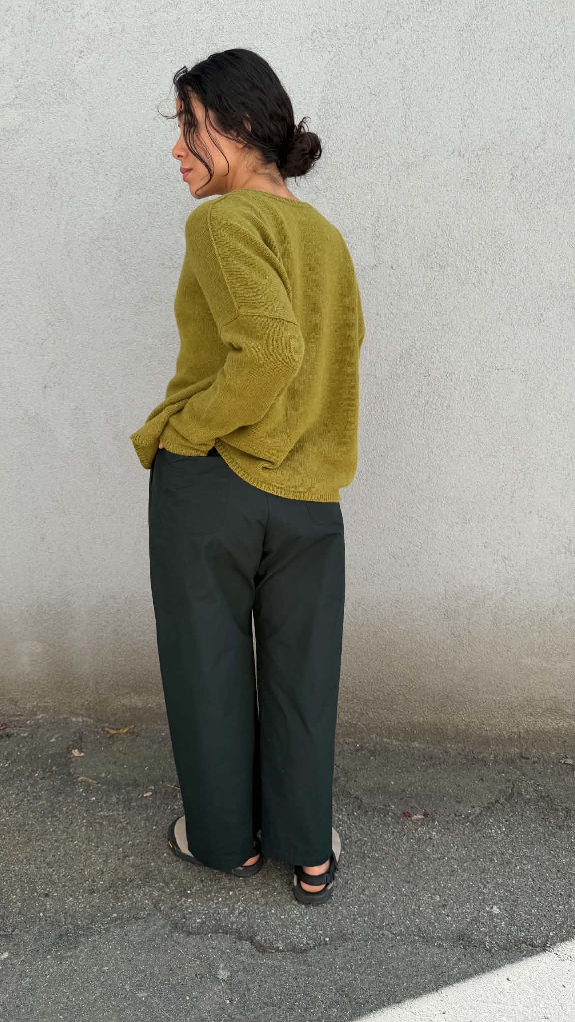 Cashmere Alpaca Sweater - P1890/TS998 - Olive