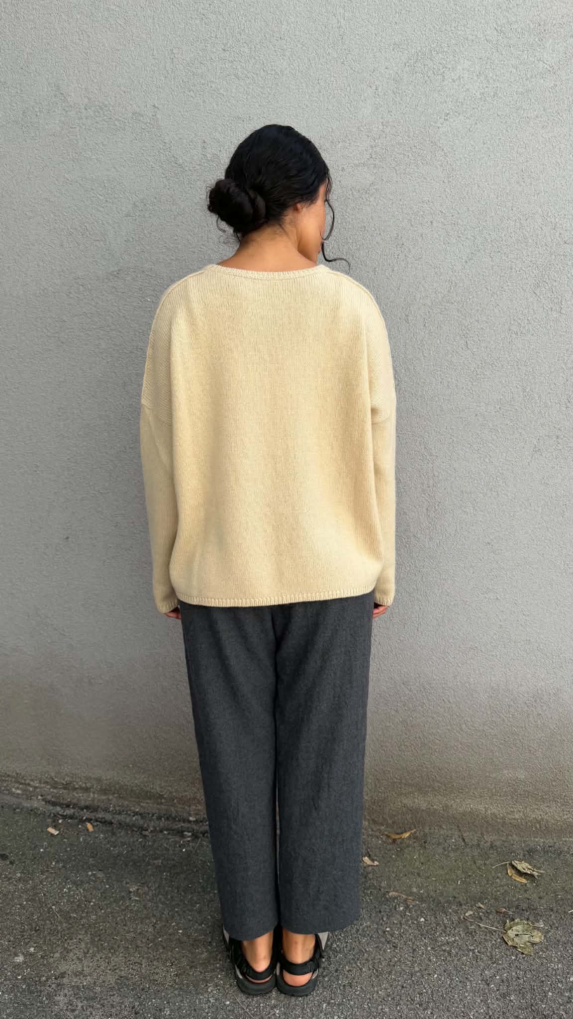Cashmere Alpaca Sweater - P1890/TS998 - Natural
