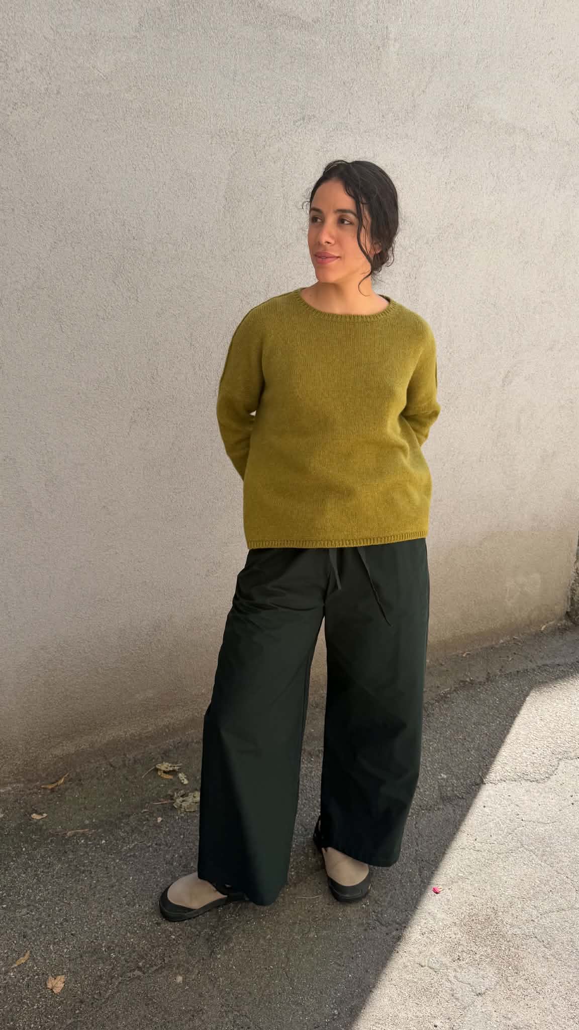 Cashmere Alpaca Sweater - P1890/TS998 - Olive