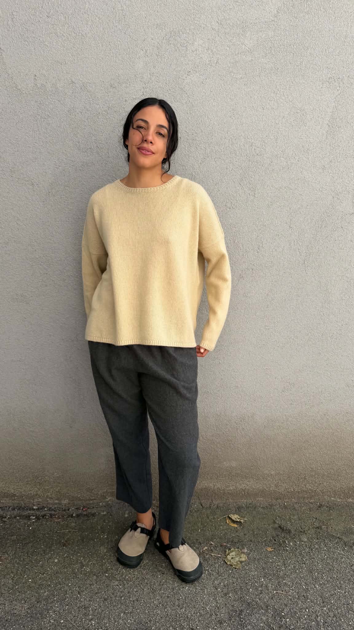 Cashmere Alpaca Sweater - P1890/TS998 - Natural
