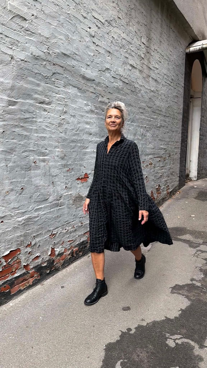 BDB dress - Gingham Cotton Slate