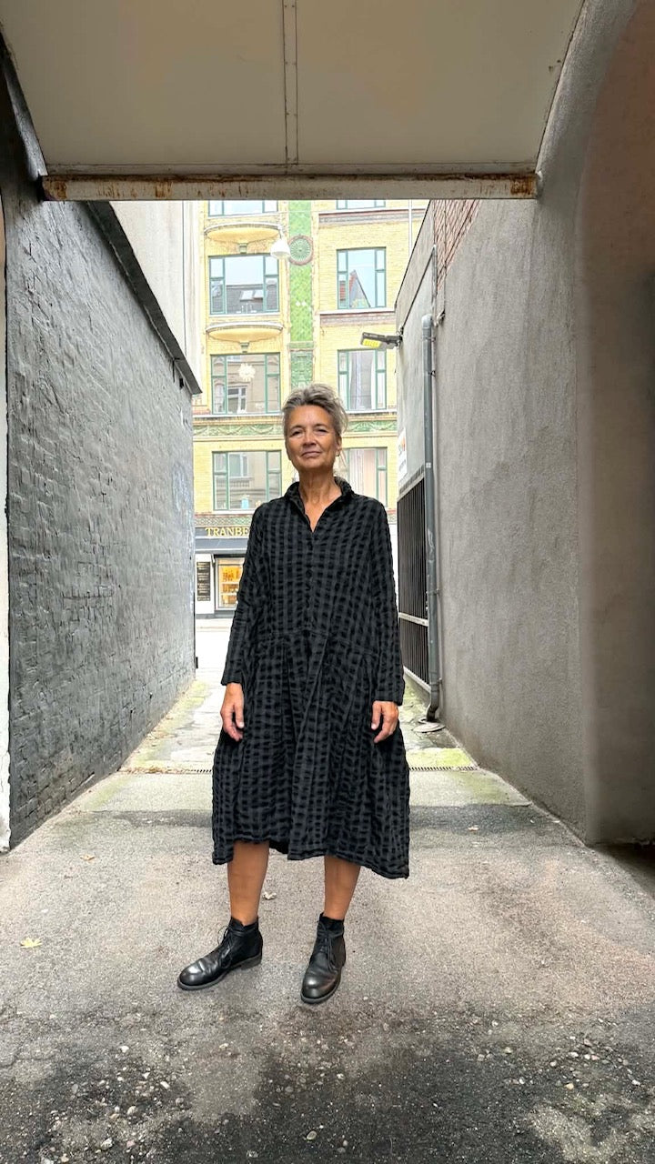 BDB dress - Gingham Cotton Slate