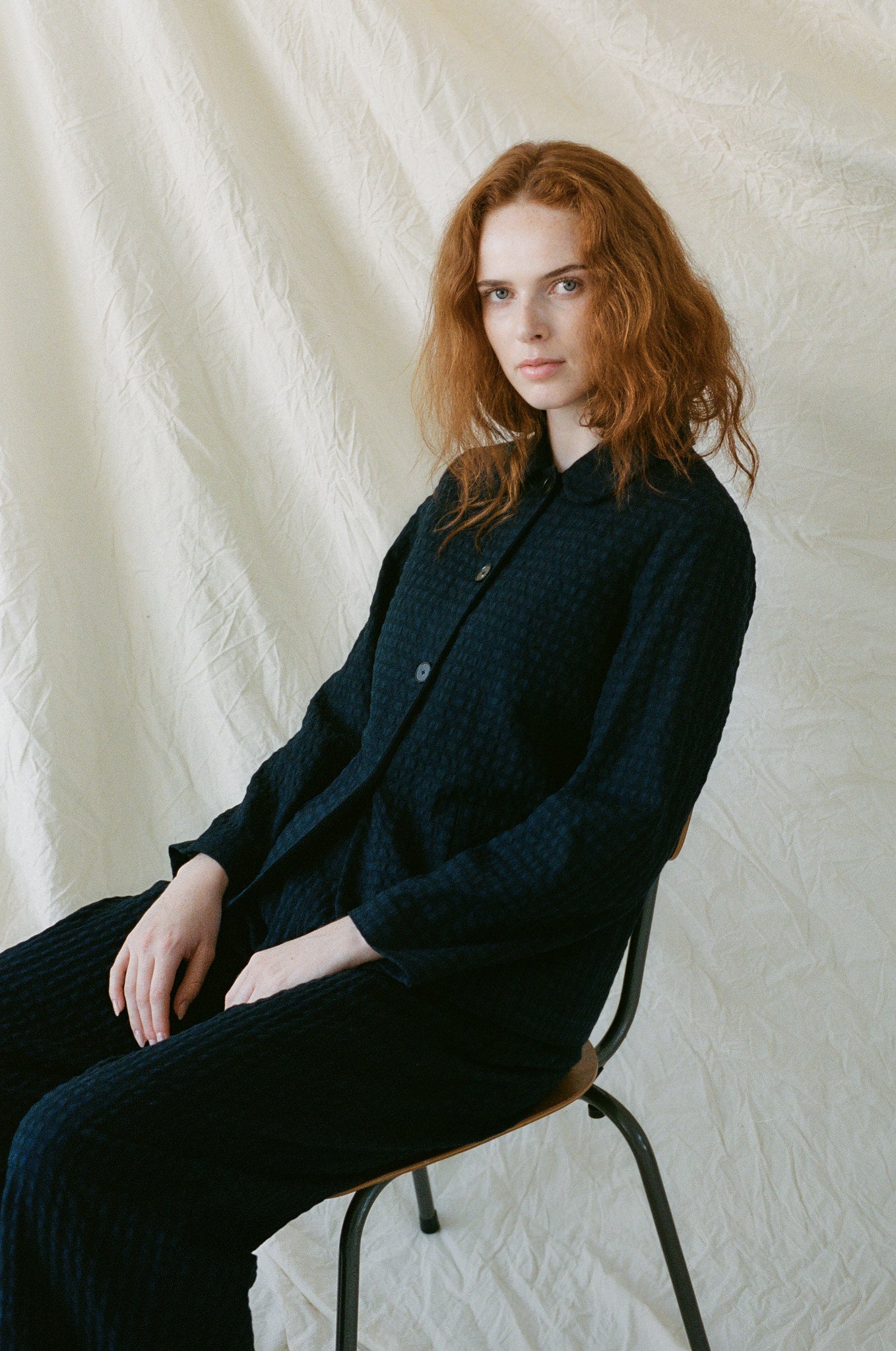 Cotton Wool Herringbone Jacket