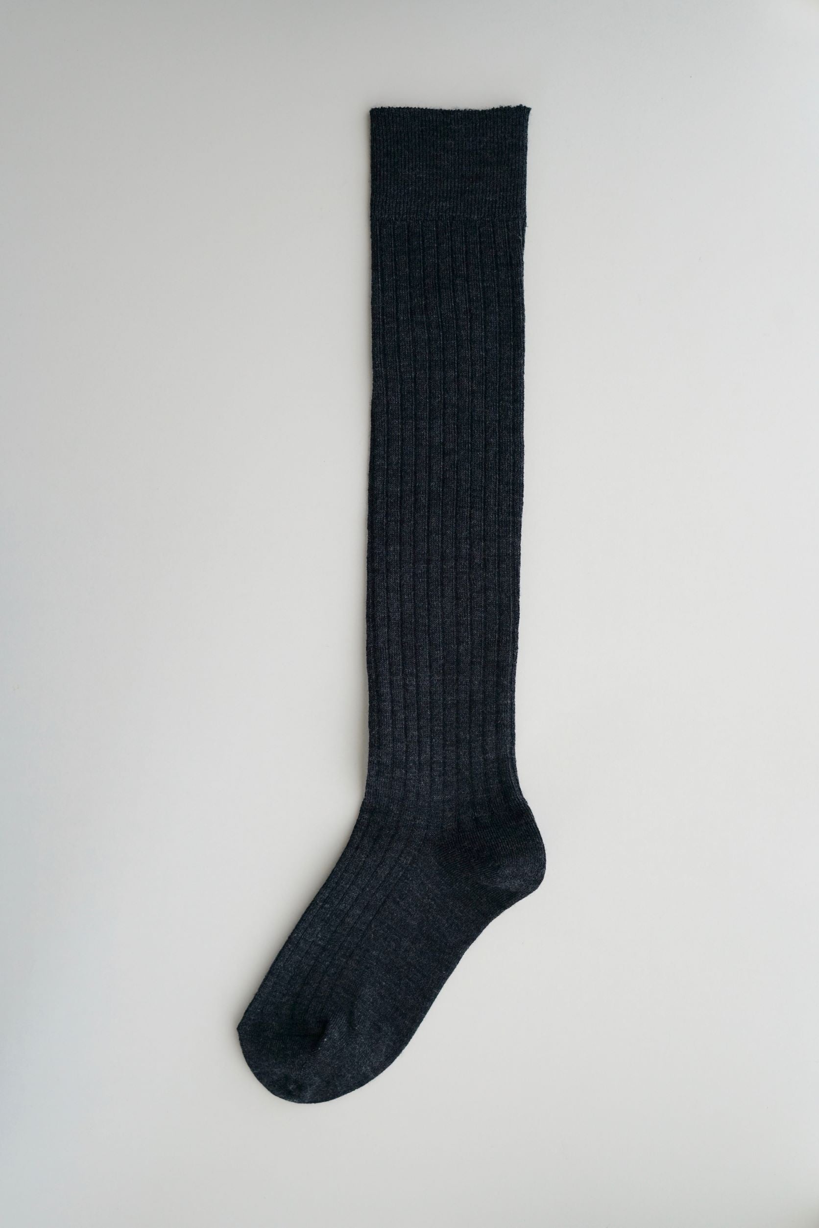 hakne Merino Wool Ribbed High Socks