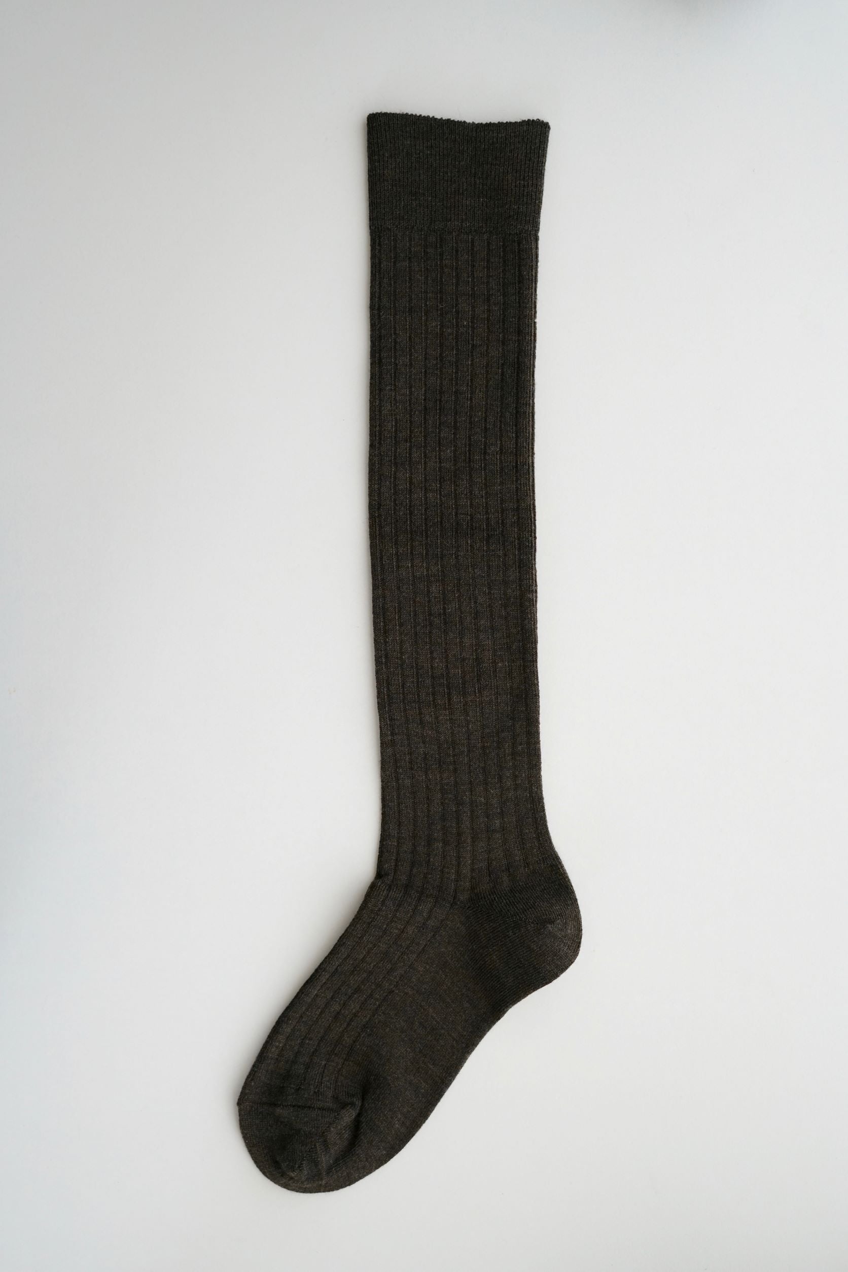 hakne Merino Wool Ribbed High Socks