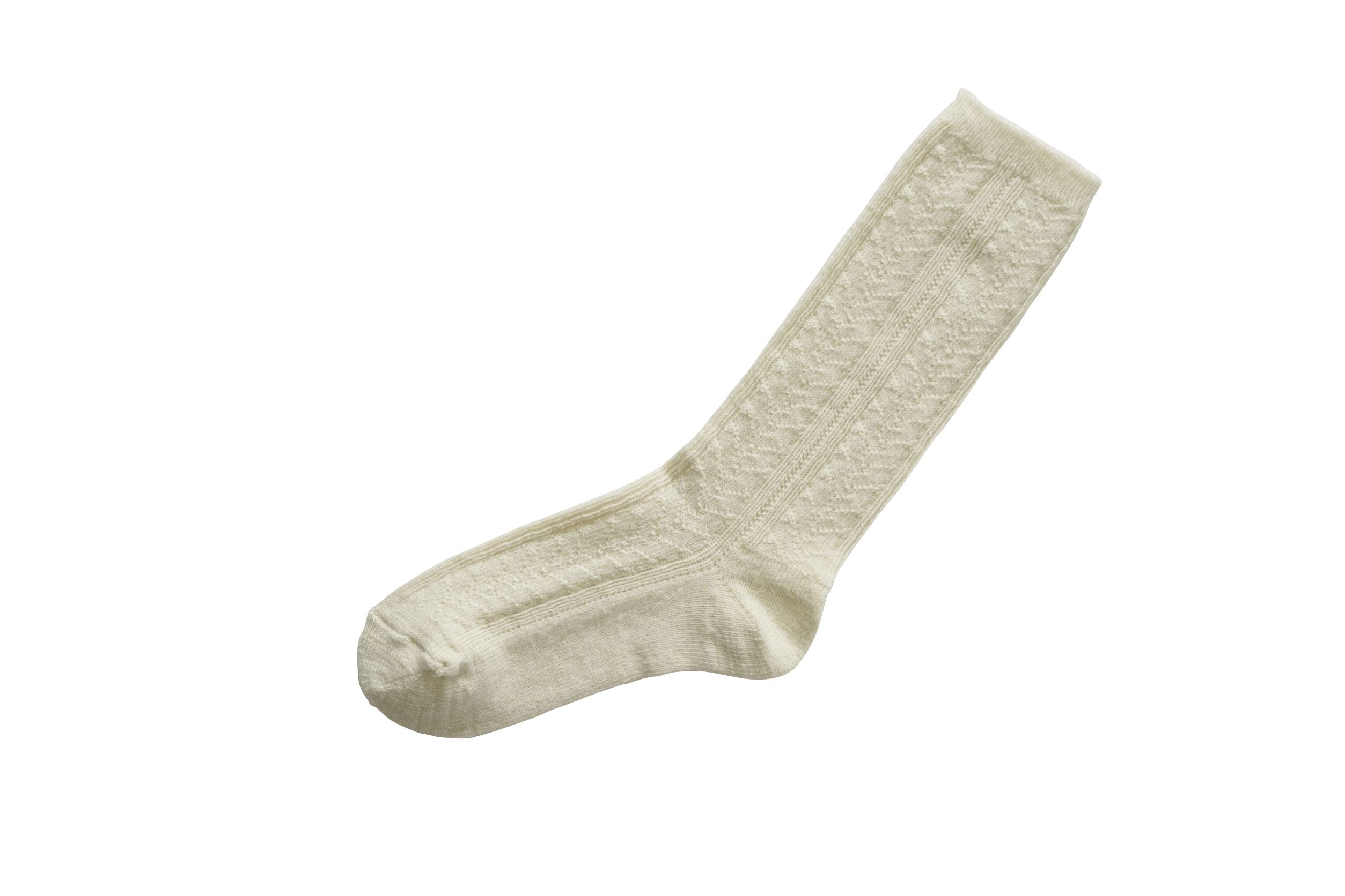 NISHIGUCHI KUTSUSHITA - Alpaca Wool Cable Socks