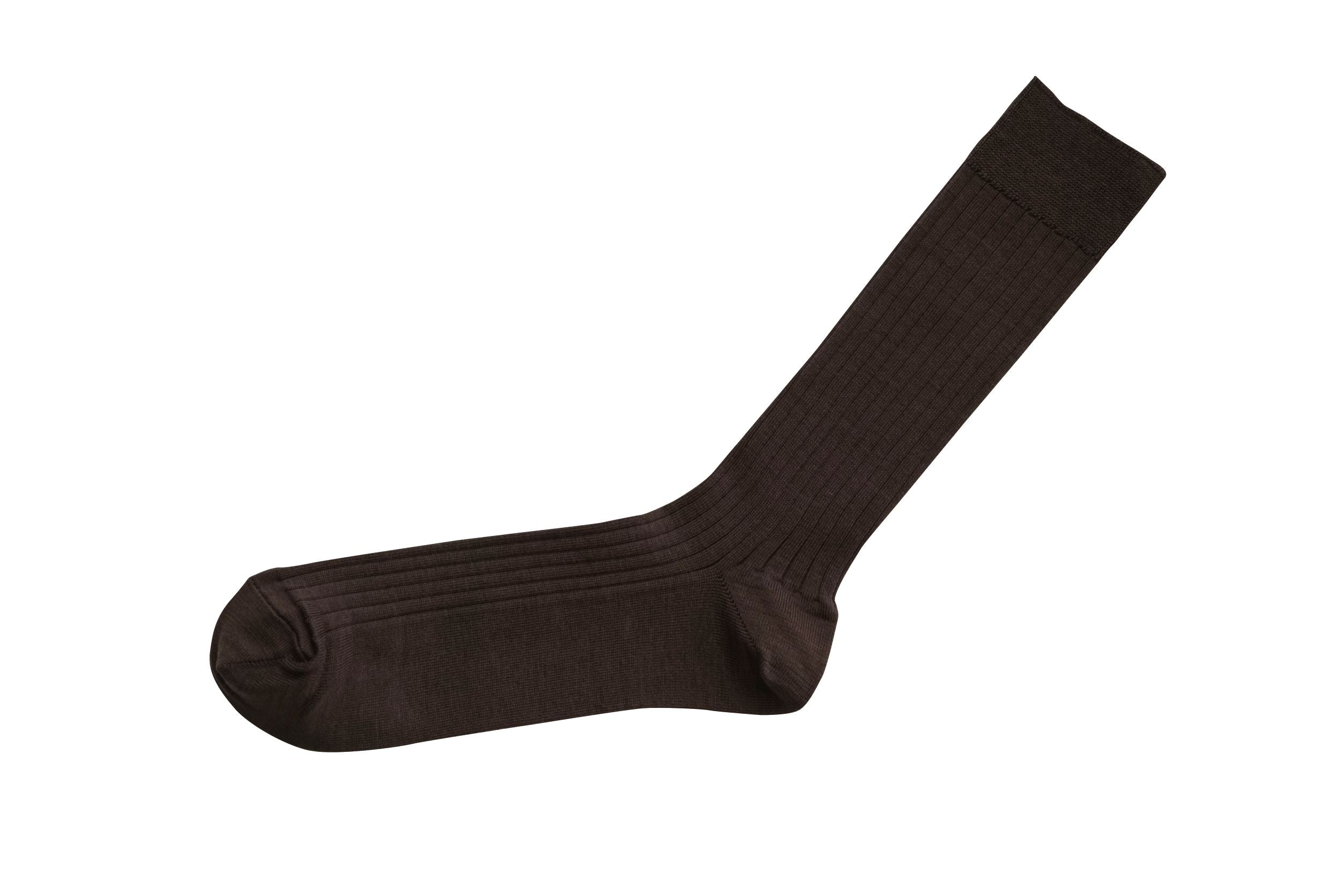 NISHIGUCHI KUTSUSHITA - Silk Cotton Ribbed Socks