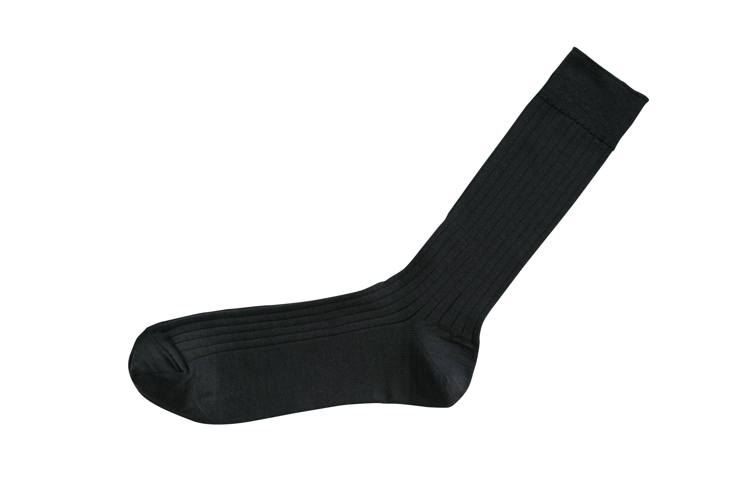NISHIGUCHI KUTSUSHITA - Silk Cotton Ribbed Socks