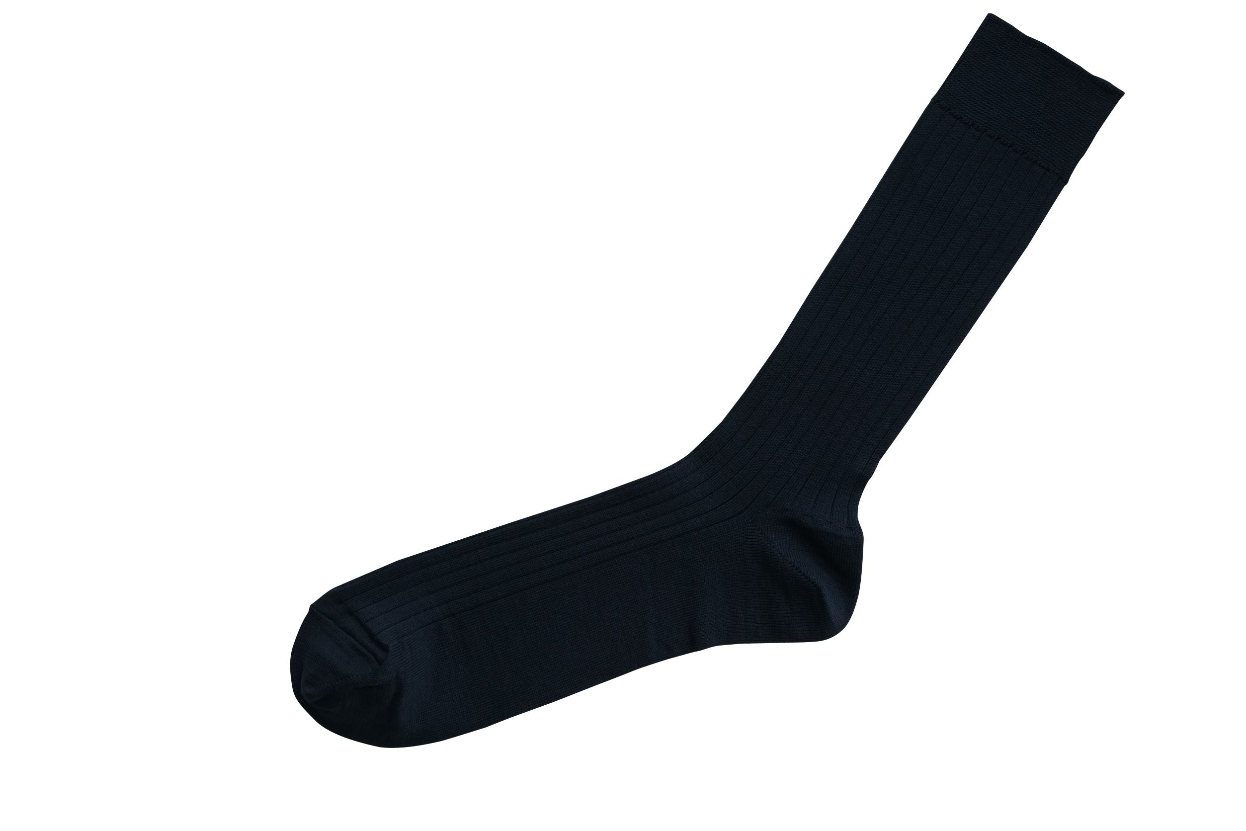 NISHIGUCHI KUTSUSHITA - Silk Cotton Ribbed Socks