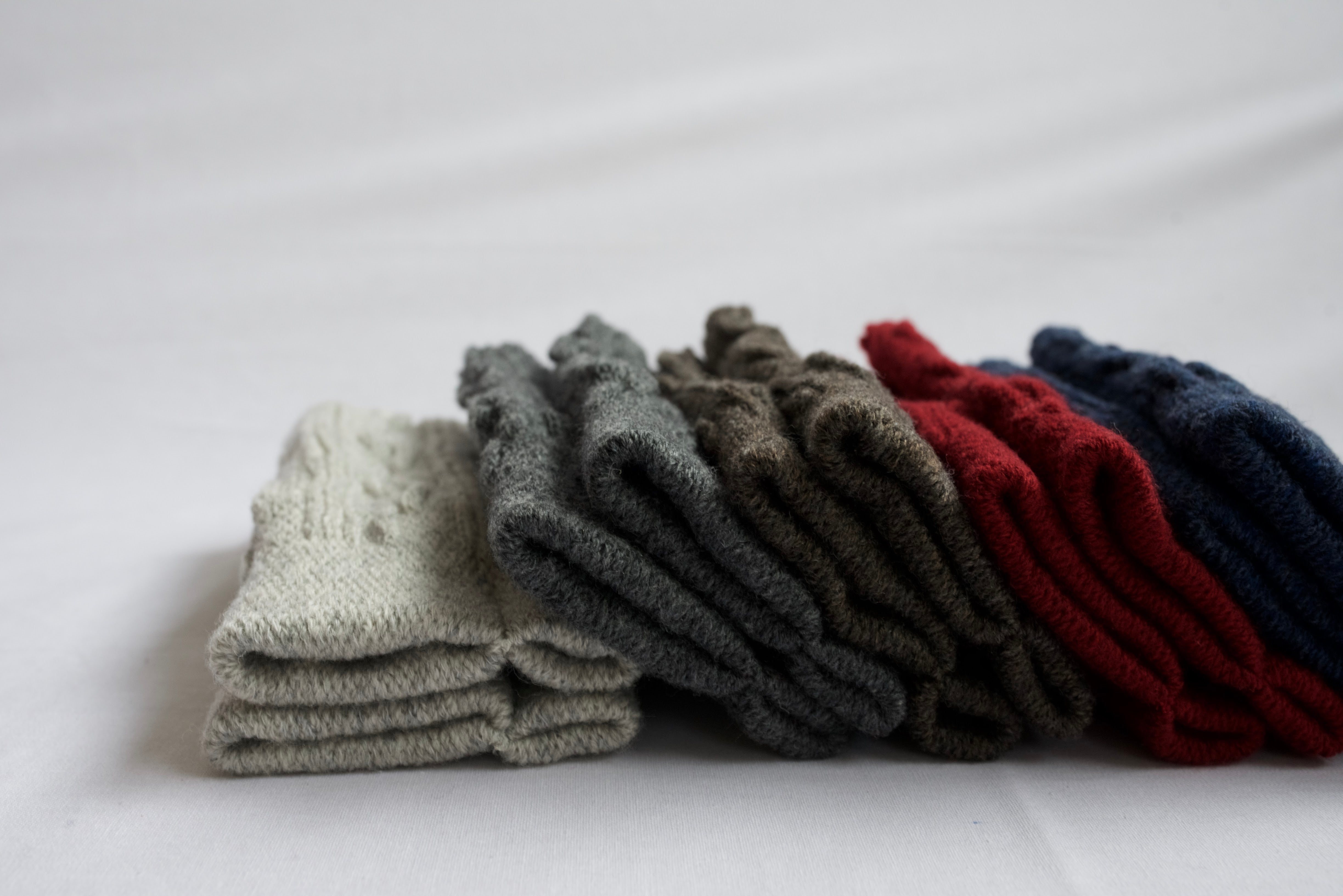 NISHIGUCHI KUTSHUSITA Wool Hand Warmers tété