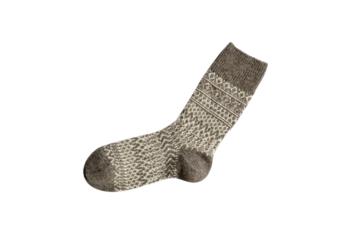 NISHIGUCHI KUTSUSHITA - Wool Jaquard Socks