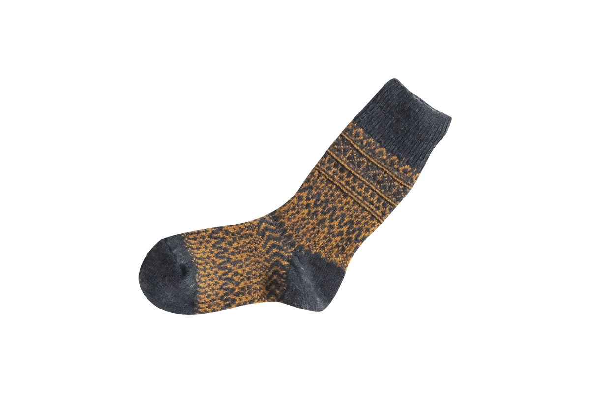 NISHIGUCHI KUTSUSHITA - Wool Jaquard Socks