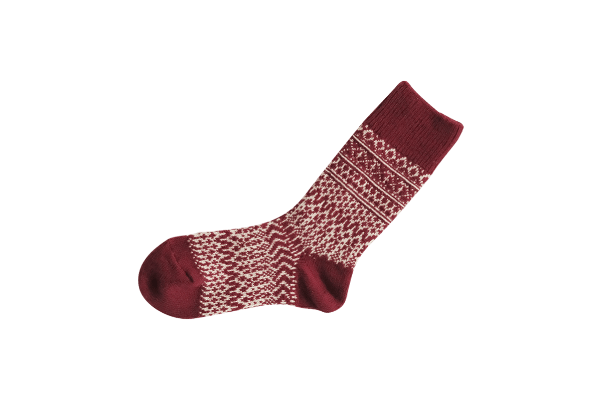 NISHIGUCHI KUTSUSHITA - Wool Jaquard Socks