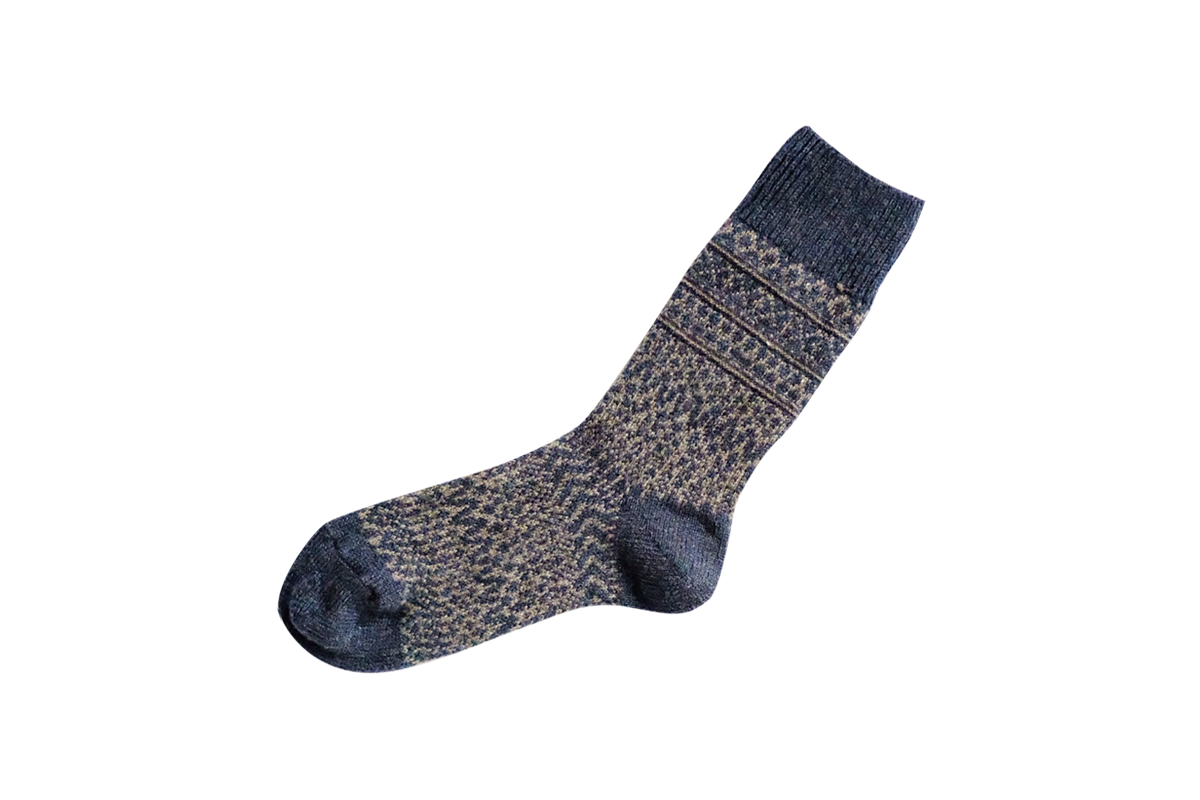 NISHIGUCHI KUTSUSHITA - Wool Jaquard Socks