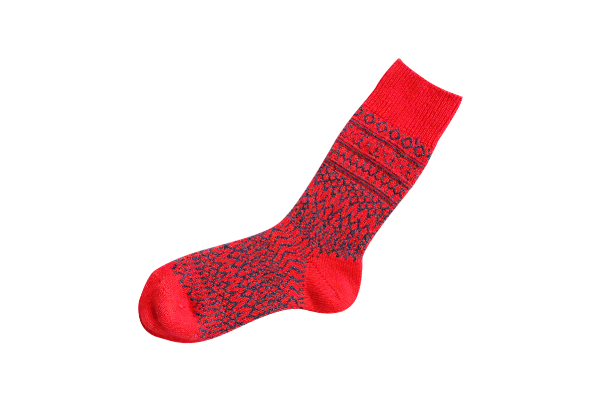 NISHIGUCHI KUTSUSHITA - Wool Jaquard Socks