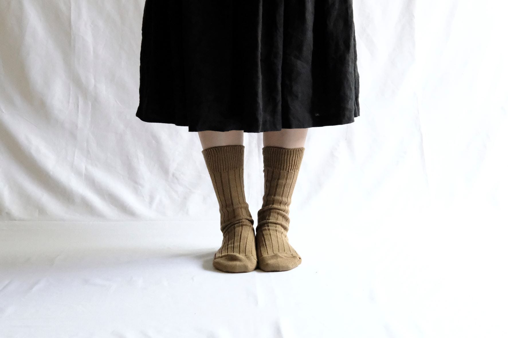 NISHIGUCHI KUTSUSHITA - Egyptian Cotton Ribbed Socks