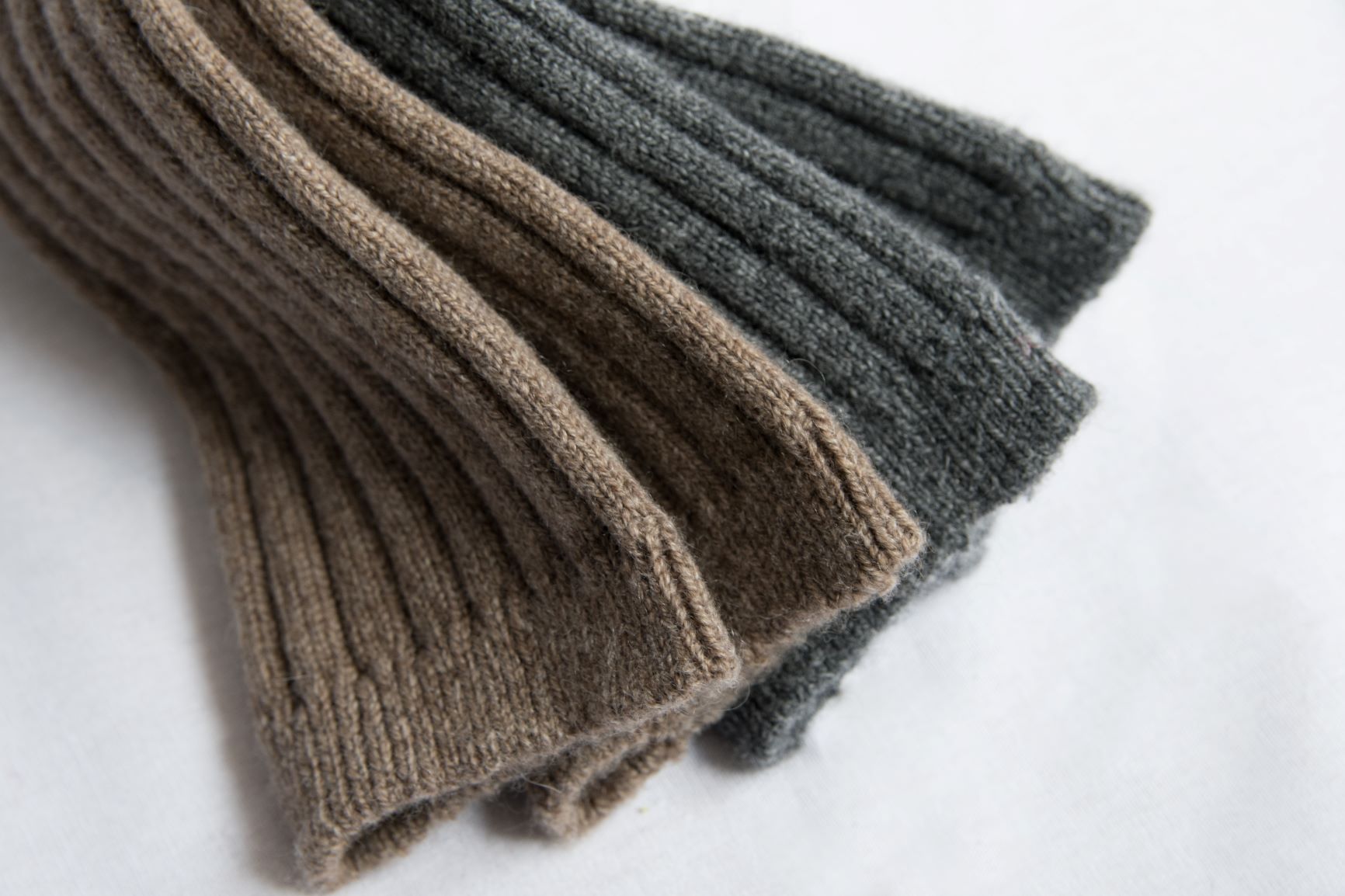 NISHIGUCHI KUTSUSHITA - Cashmere Ribbed Socks