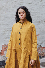 RICORRROBE - bdb dress - waxed cotton - mustard