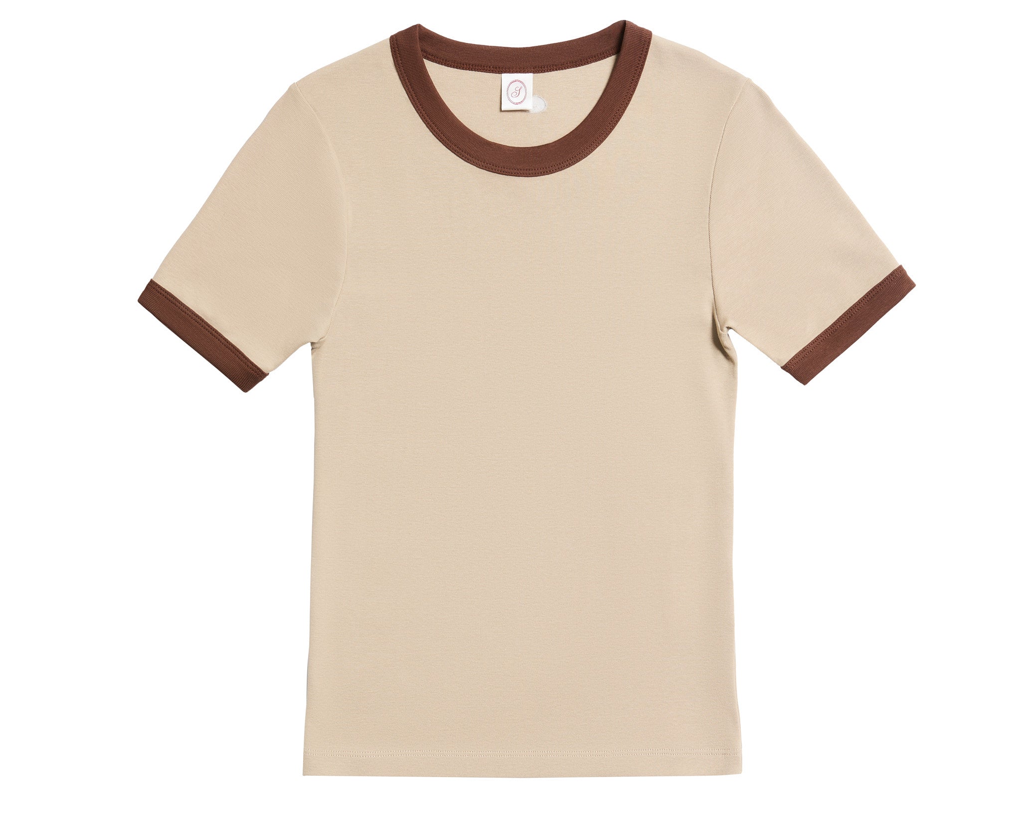June T-shirt - Beige/Brown