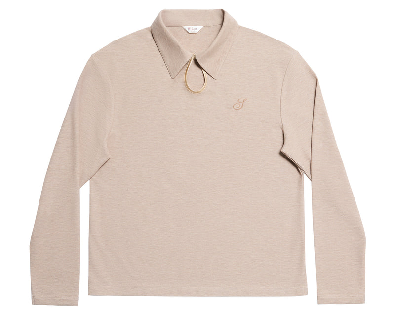 SIGNE - ALICE POLO - BEIGE MELANGE