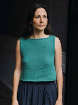NITTO - GUACHE HANDKNITTED VEST - SMERALDO