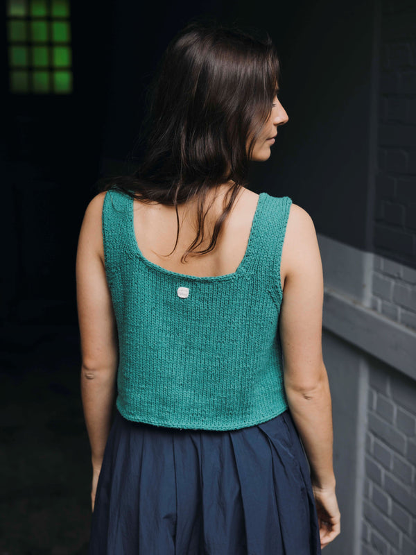 NITTO - GUACHE HANDKNITTED VEST - SMERALDO