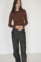 June Longsleeve - Brown/Black