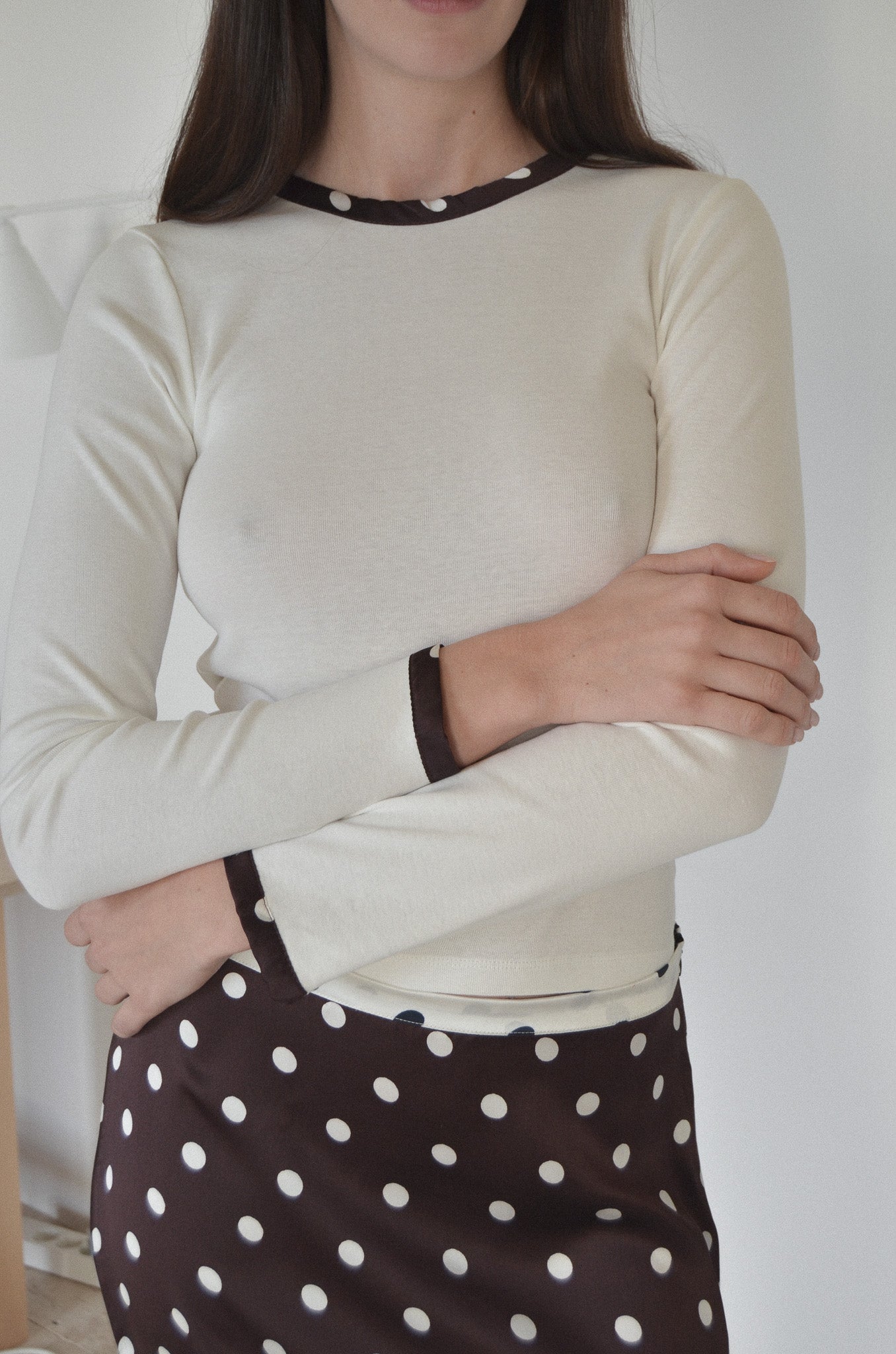 Noel Longsleeve - Polka-dot - Off-white