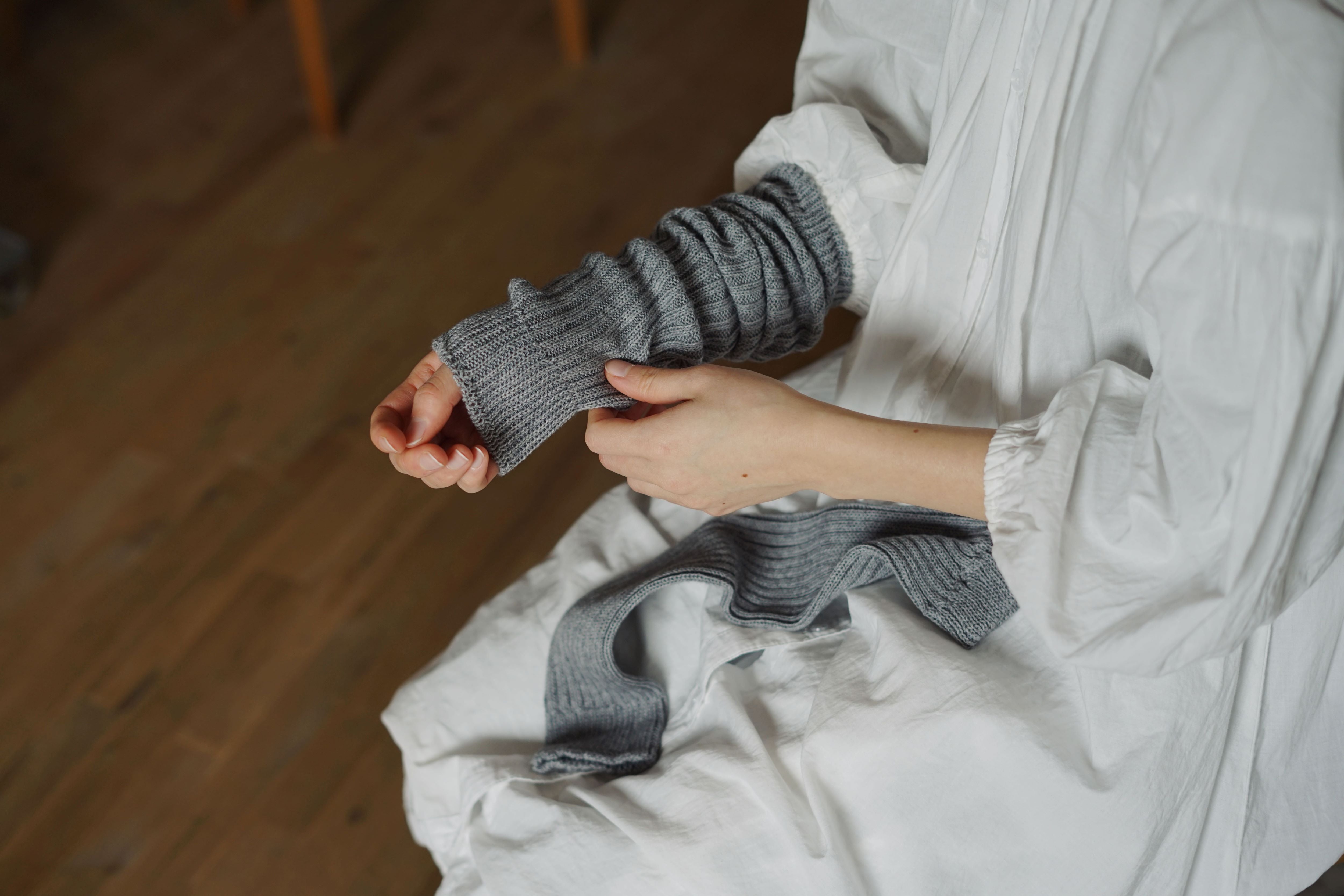 memeri cashmere cotton arm & leg warmers