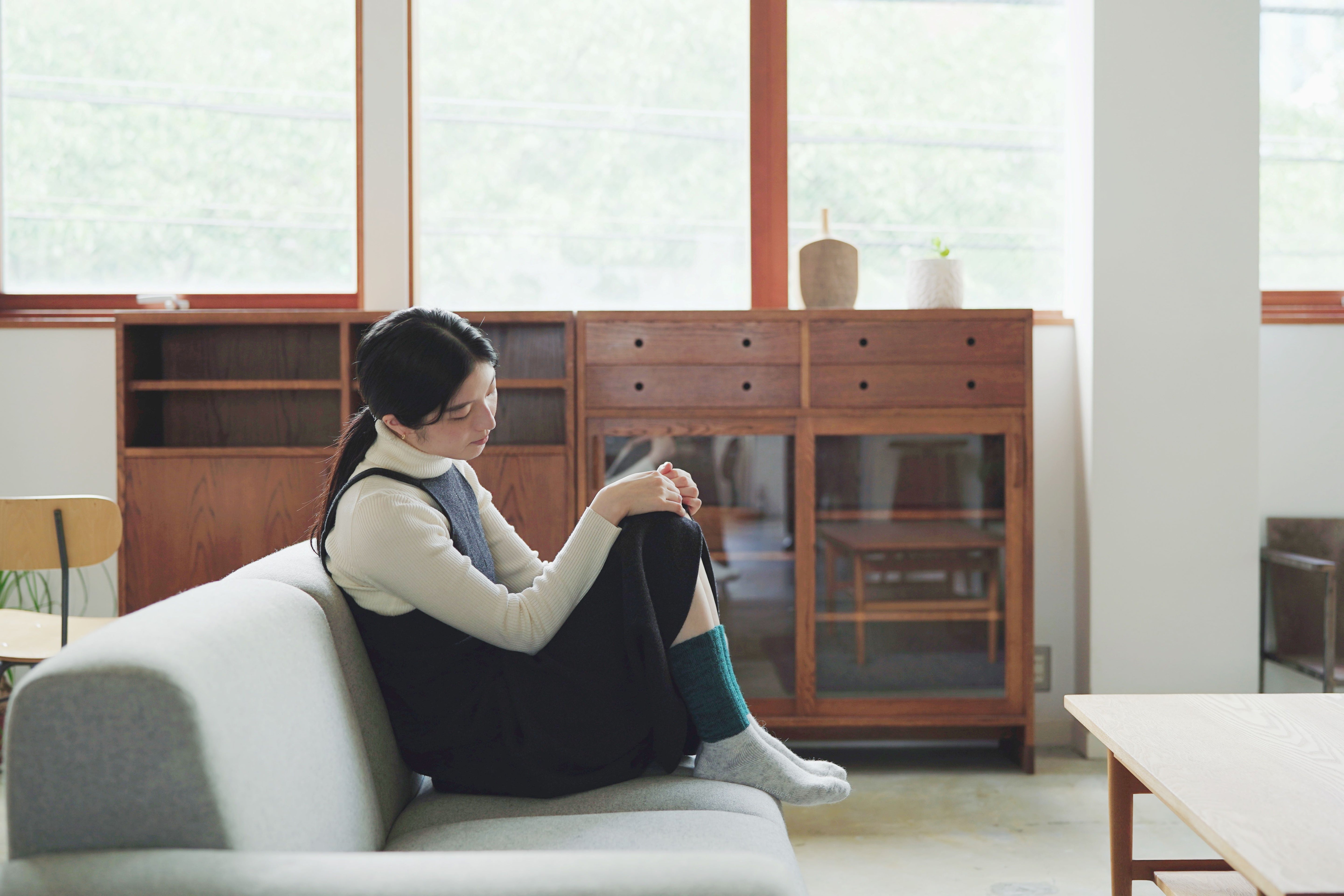 NISHIGUCHI KUTSUSHITA - Mohair Wool Pile Socks