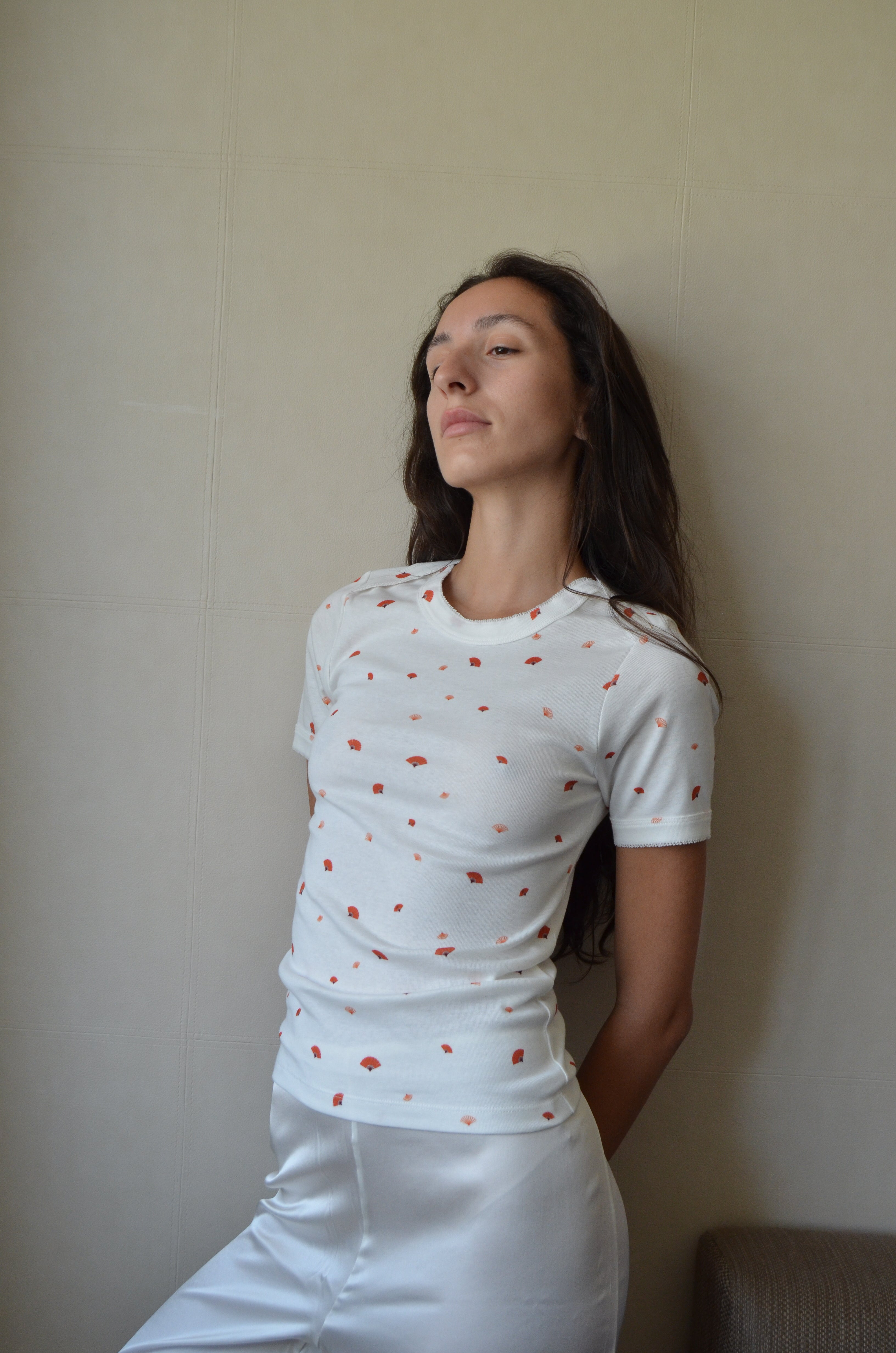 June Boatneck T-shirt - Fan Print
