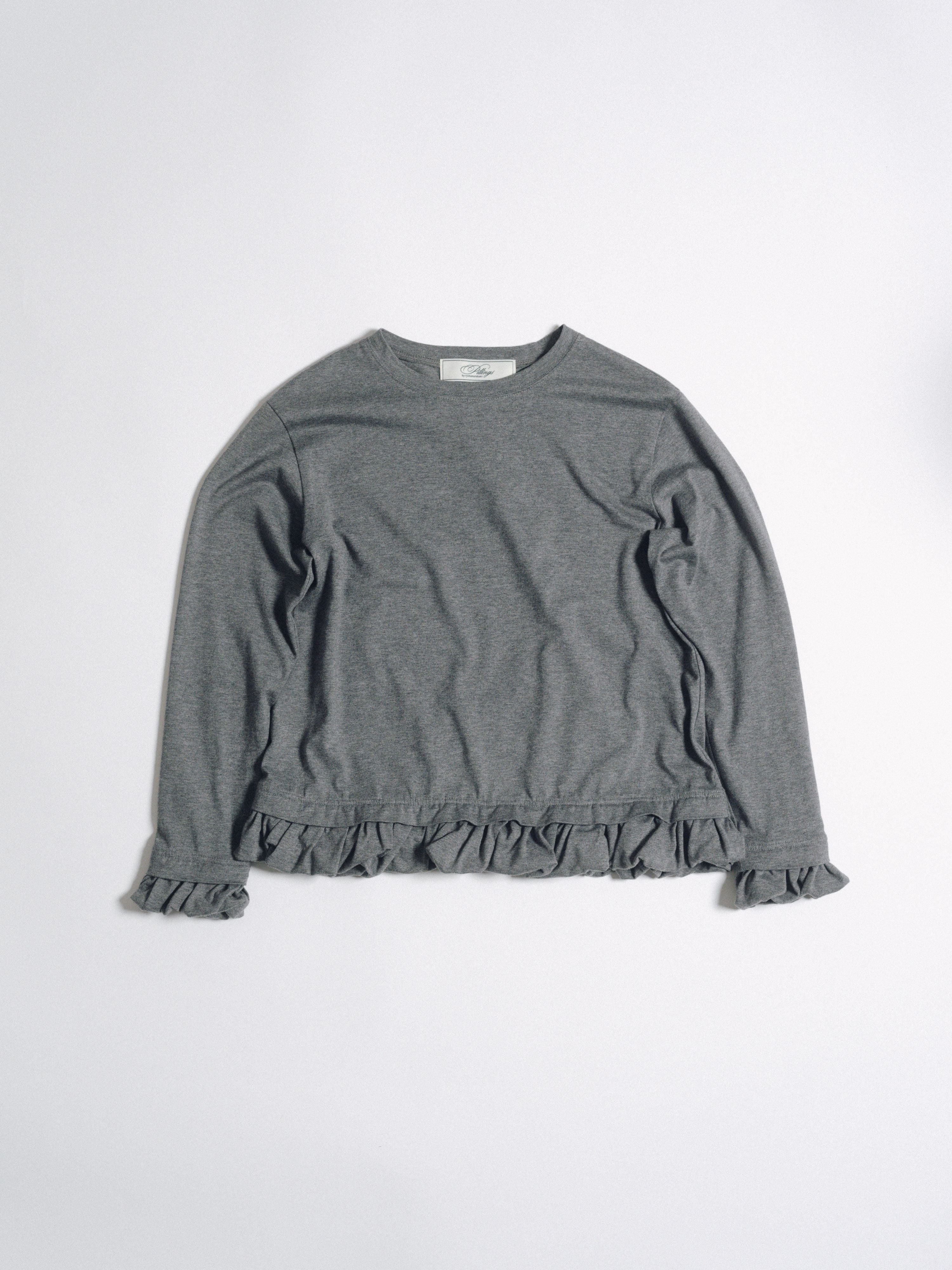 300 Cut-and-sew and frill - Grey