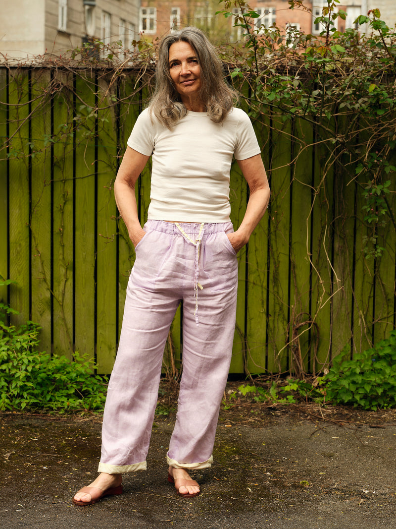 RISA NAKAMURA - linen reversible pants