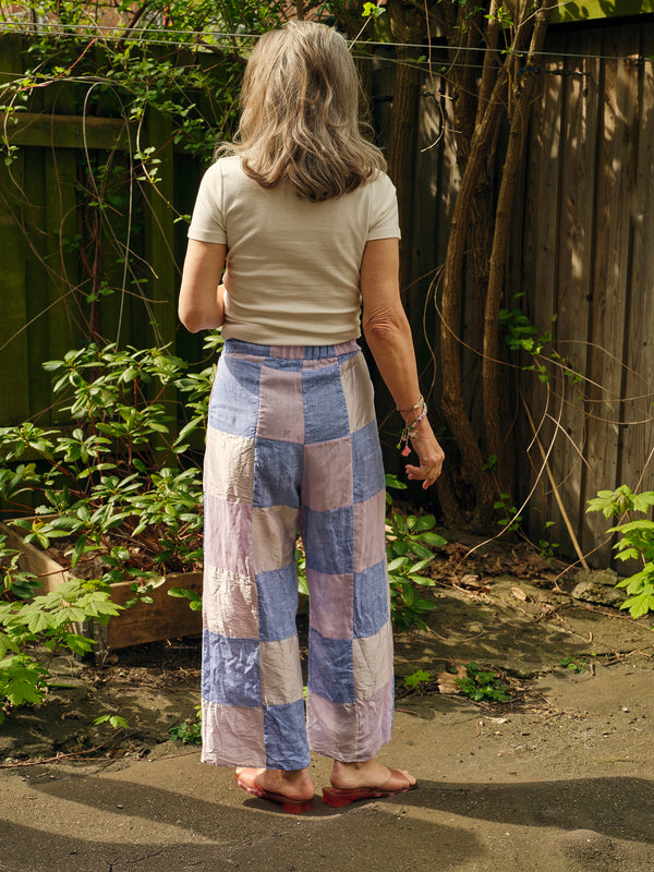 RISA NAKAMURA - silk and linen square pants