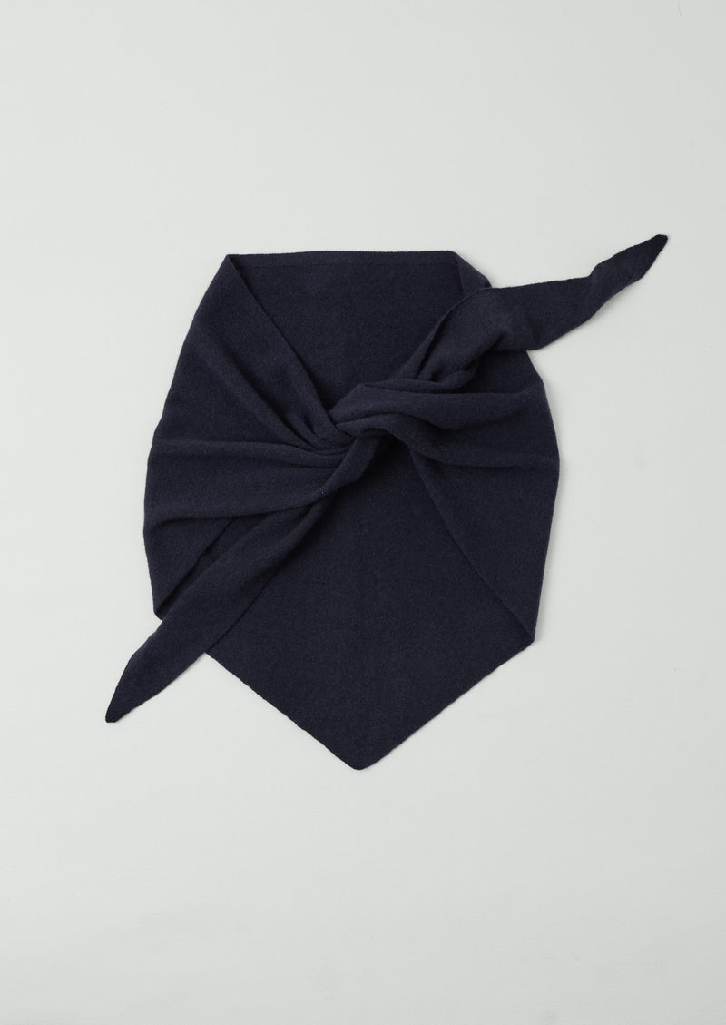 TOAST -  Wool Cashmere Large Bandana - DARK NAVY