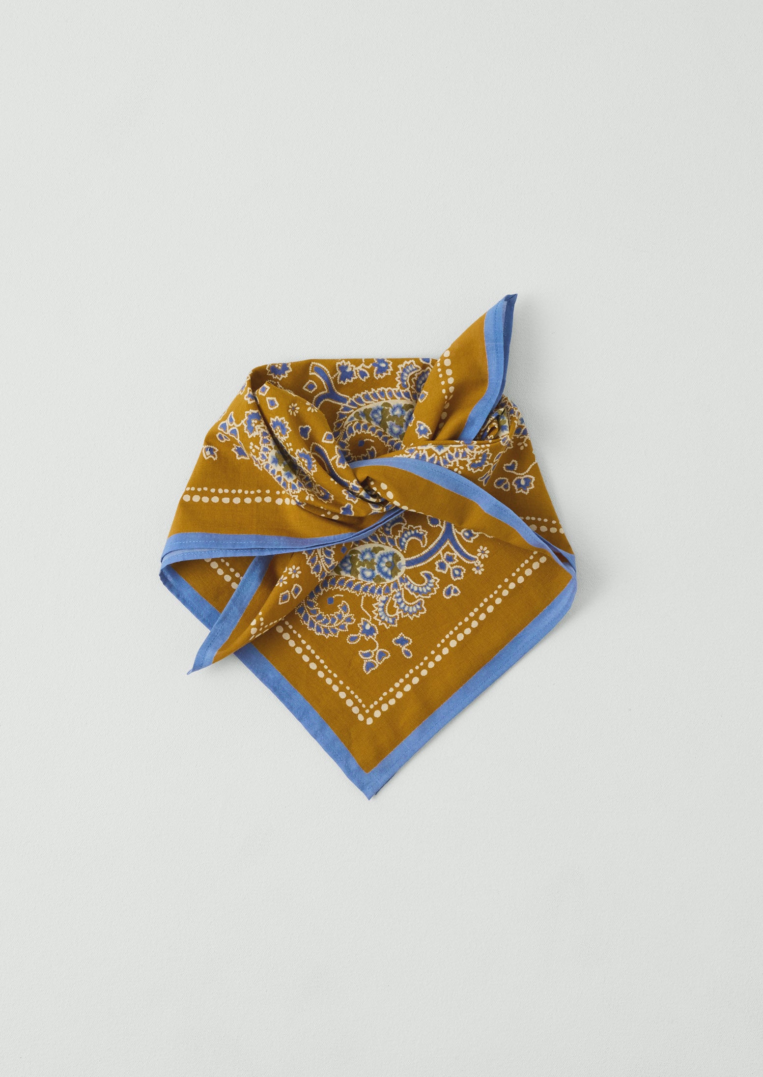 Provencal Paisley Print Bandana - Cumin
