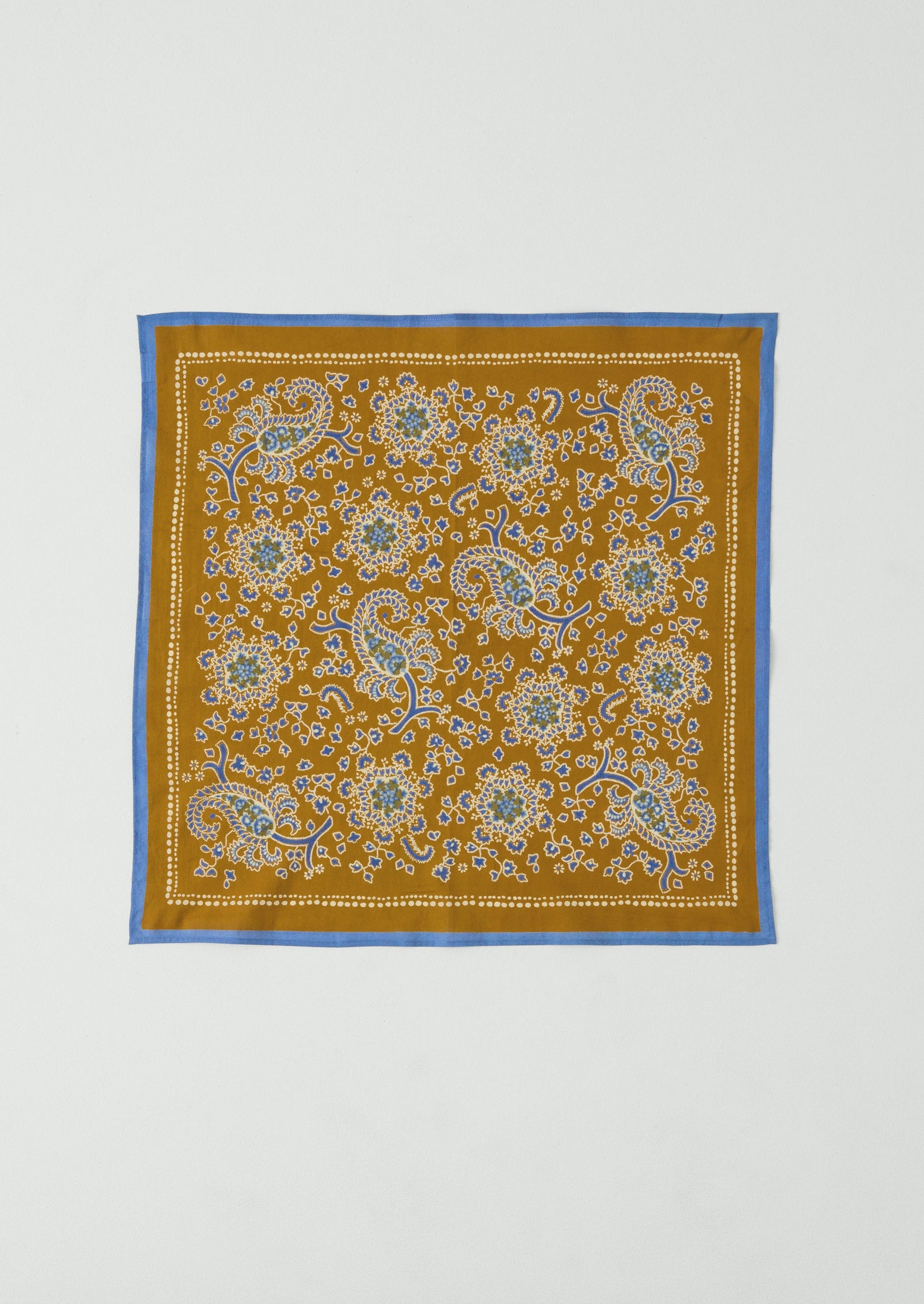 Provencal Paisley Print Bandana - Cumin