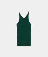 BABACO - RIBBED TANK TOP - GREEN MELANGE