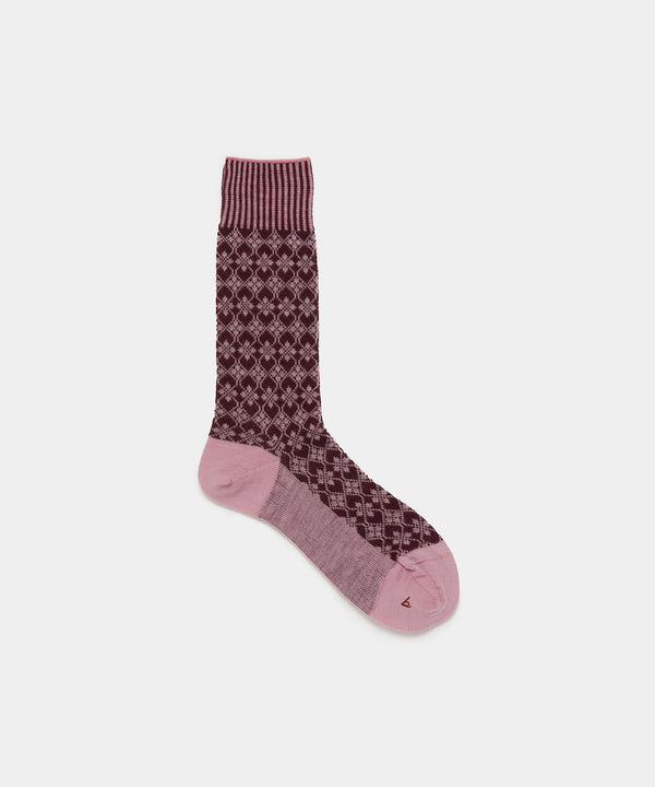 Jacquard Socks - Lavender