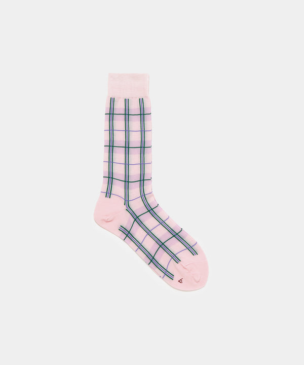 BABACO - Check Socks - Baby Pink